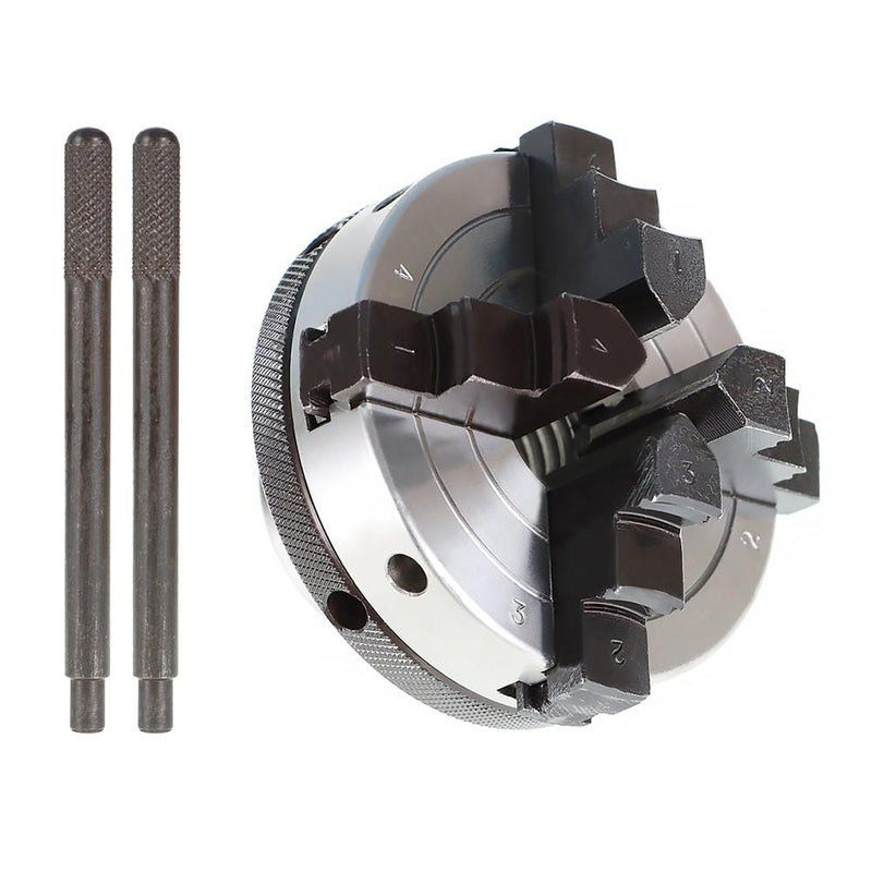 DURAFORCE 3" 4Jaw Reversible Chuck For All Wood Lathes With 1-Inch By 8 TPI Spindles
