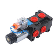DURAFORCE #10 SAE 6 Port 12V DC Hydraulic Solenoid Selector Diverter Valve 3Plug 13GPM