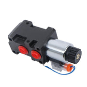 DURAFORCE #10 SAE 6 Port 12V DC Hydraulic Solenoid Selector Diverter Valve 3Plug 13GPM