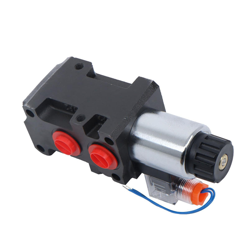 DURAFORCE #10 SAE 6 Port 12V DC Hydraulic Solenoid Selector Diverter Valve 3Plug 13GPM