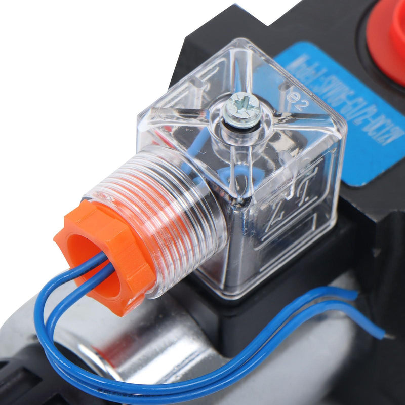 DURAFORCE #10 SAE 6 Port 12V DC Hydraulic Solenoid Selector Diverter Valve 3Plug 13GPM