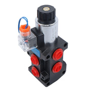 DURAFORCE #10 SAE 6 Port 12V DC Hydraulic Solenoid Selector Diverter Valve 3Plug 13GPM