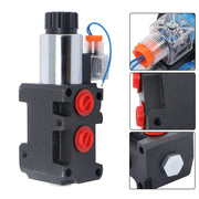 DURAFORCE #10 SAE 6 Port 12V DC Hydraulic Solenoid Selector Diverter Valve 3Plug 13GPM