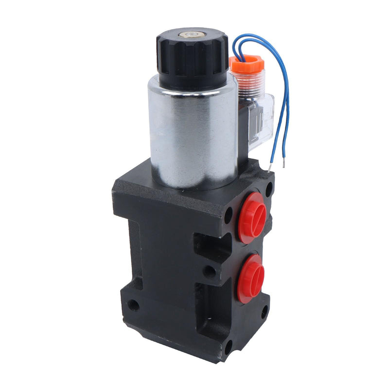 DURAFORCE #10 SAE 6 Port 12V DC Hydraulic Solenoid Selector Diverter Valve 3Plug 13GPM