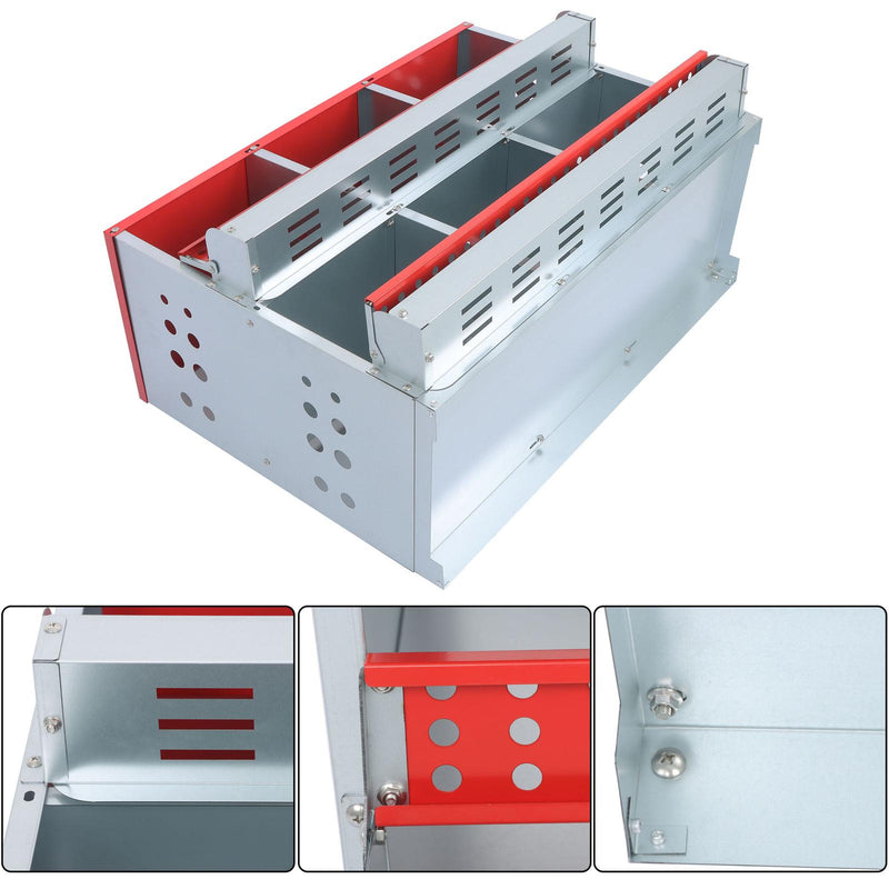 DURAFORCE Heavy Chicken Nest Box 6 Hole Nest Box For Chicken-Easy Egg Collection Roll Away
