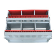 DURAFORCE Heavy Chicken Nest Box 6 Hole Nest Box For Chicken-Easy Egg Collection Roll Away