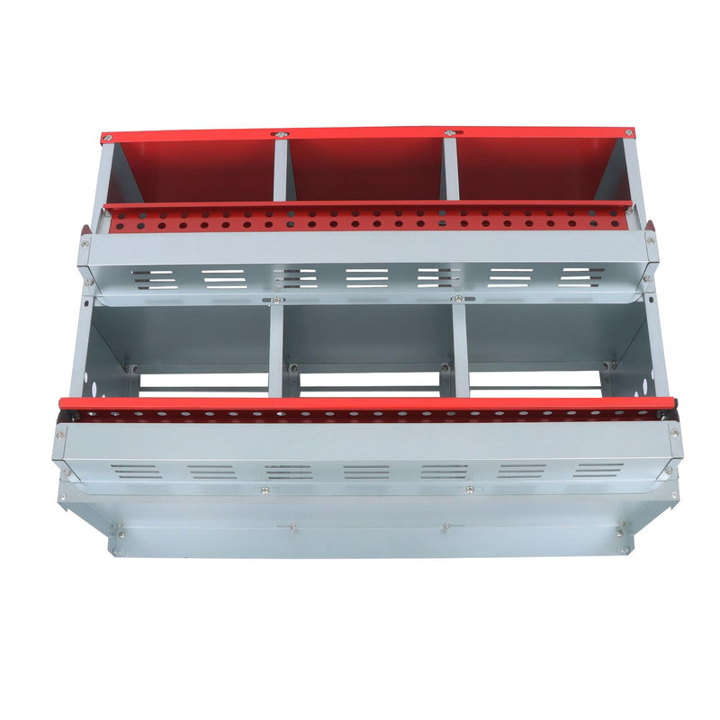 DURAFORCE Heavy Chicken Nest Box 6 Hole Nest Box For Chicken-Easy Egg Collection Roll Away