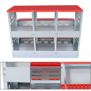 DURAFORCE Heavy Chicken Nest Box 6 Hole Nest Box For Chicken-Easy Egg Collection Roll Away