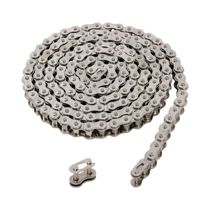 DURAFORCE Stainless Steel #60SS Roller Chain x 10 feet + 2 Connecting Links