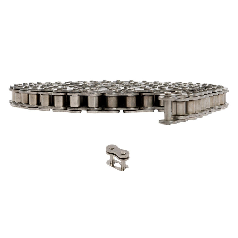 DURAFORCE Stainless Steel #60SS Roller Chain x 10 feet + 2 Connecting Links