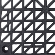 DURAFORCE 50 Pack Black 12"x 12" PVC Non-Slip Floor Tiles Interlocking Drainage Floor Mat