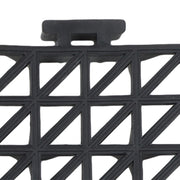 DURAFORCE 50 Pack Black 12"x 12" PVC Non-Slip Floor Tiles Interlocking Drainage Floor Mat