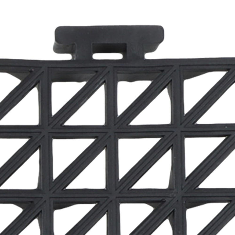 DURAFORCE 50 Pack Black 12"x 12" PVC Non-Slip Floor Tiles Interlocking Drainage Floor Mat