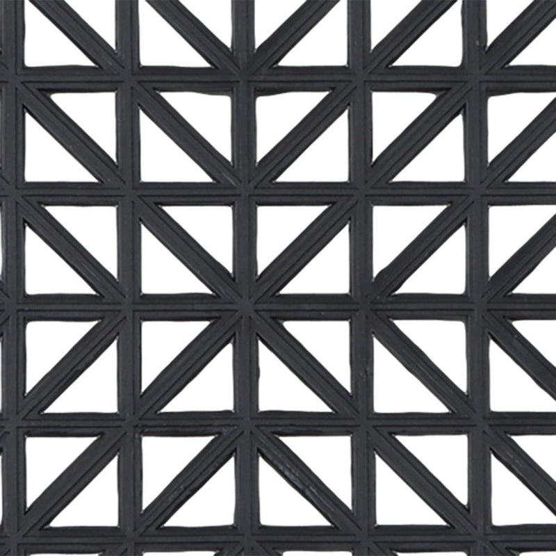 DURAFORCE 50 Pack Black 12"x 12" PVC Non-Slip Floor Tiles Interlocking Drainage Floor Mat