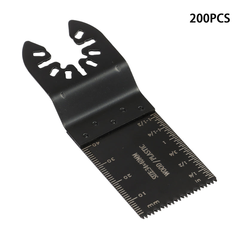 DURAFORCE 200 Pcs Oscillating Saw Blades for Wood Plastic, Quick Release Multi Tool Blades