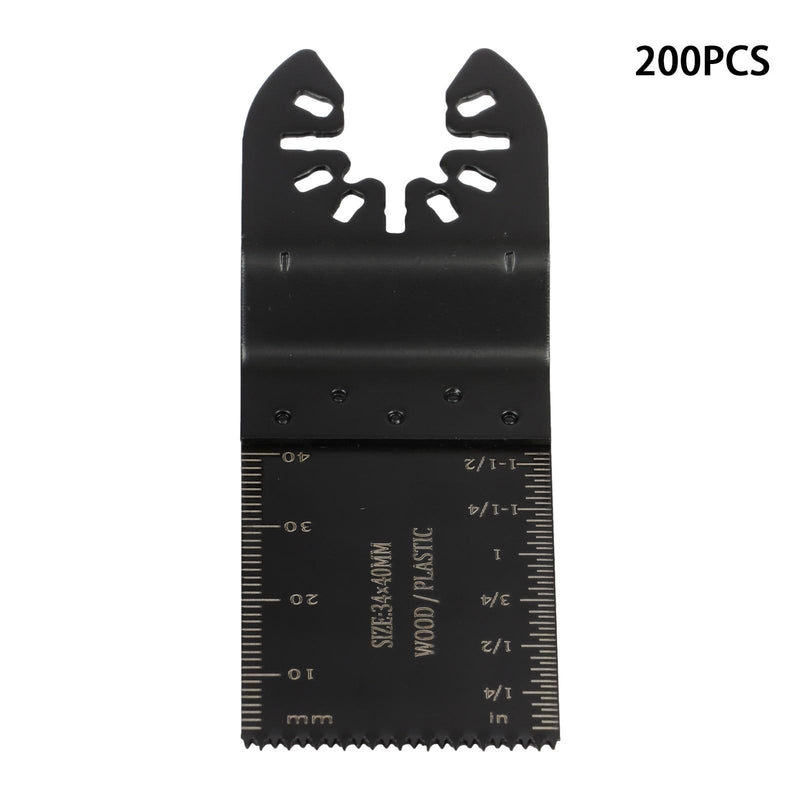 DURAFORCE 200 Pcs Oscillating Saw Blades for Wood Plastic, Quick Release Multi Tool Blades