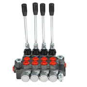 DURAFORCE Hydraulic Directional Control Valve 4 Spool 11GPM BSPP With Conversion Plug