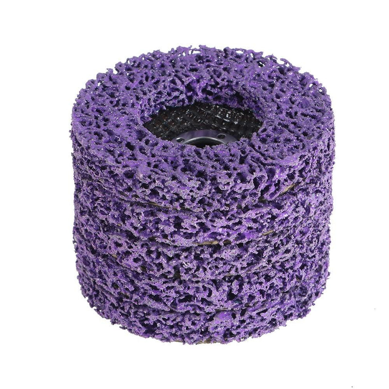 DURAFORCE 30 Pack 4" Poly Strip Disc Wheel For Angle Grinder Paint Rust Removal Clean