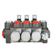DURAFORCE 3 Spool Hydraulic Directional Control Valve BSPP Interface With Conversion Plug