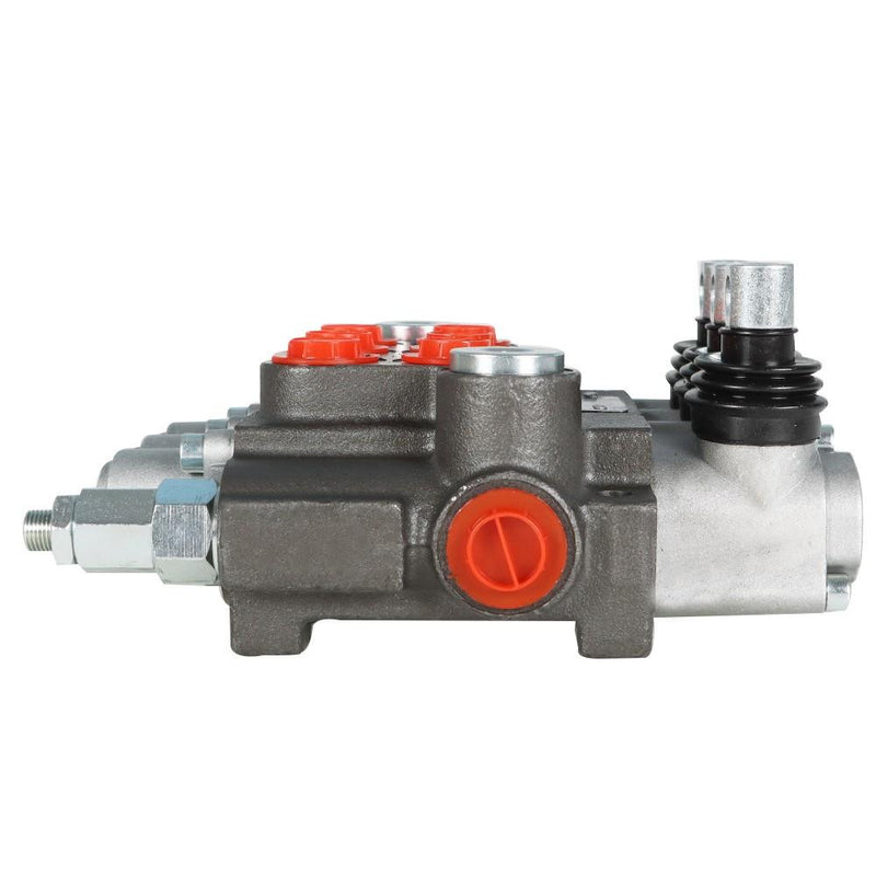 DURAFORCE 3 Spool Hydraulic Directional Control Valve BSPP Interface With Conversion Plug