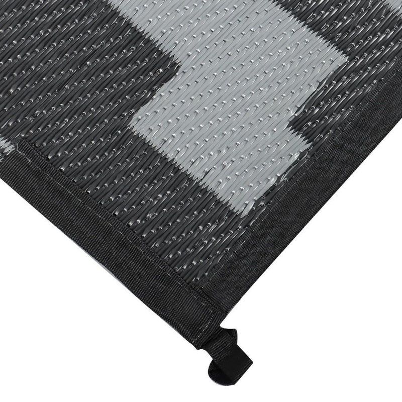 DURAFORCE 9x12 ft Waterproof Outdoor Rug Outdoor Plastic Straw Rug For Camping RV Deck