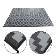 DURAFORCE 9x12 ft Waterproof Outdoor Rug Outdoor Plastic Straw Rug For Camping RV Deck