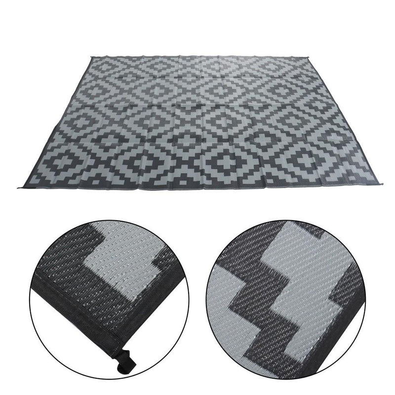 DURAFORCE 9x12 ft Waterproof Outdoor Rug Outdoor Plastic Straw Rug For Camping RV Deck