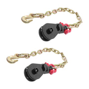 DURAFORCE 2 X 2Ton 3" Snatch Block w/2' Tow Chain Anchor Wrecker Flatbed Truck Car Carrier