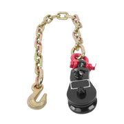 DURAFORCE 2 X 2Ton 3" Snatch Block w/2' Tow Chain Anchor Wrecker Flatbed Truck Car Carrier