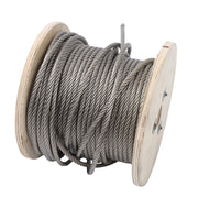 DURAFORCE 1/4Inch x 200ft Stainless Steel Cable 7x19 Strands T304 Wire Rope 6400 lbs Load