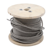 DURAFORCE 1/4Inch x 200ft Stainless Steel Cable 7x19 Strands T304 Wire Rope 6400 lbs Load