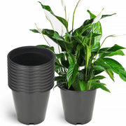 DURAFORCE 10 × 15 Gallon Plastic Nursery Pots Heavy Duty Garden Plant Nutrition Pots