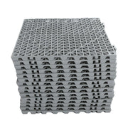 DURAFORCE Interlocking Drainage Floor Mat 12"x 12" PVC Non-Slip Floor Tiles 50 Pack Gray