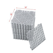 DURAFORCE Interlocking Drainage Floor Mat 12"x 12" PVC Non-Slip Floor Tiles 50 Pack Gray