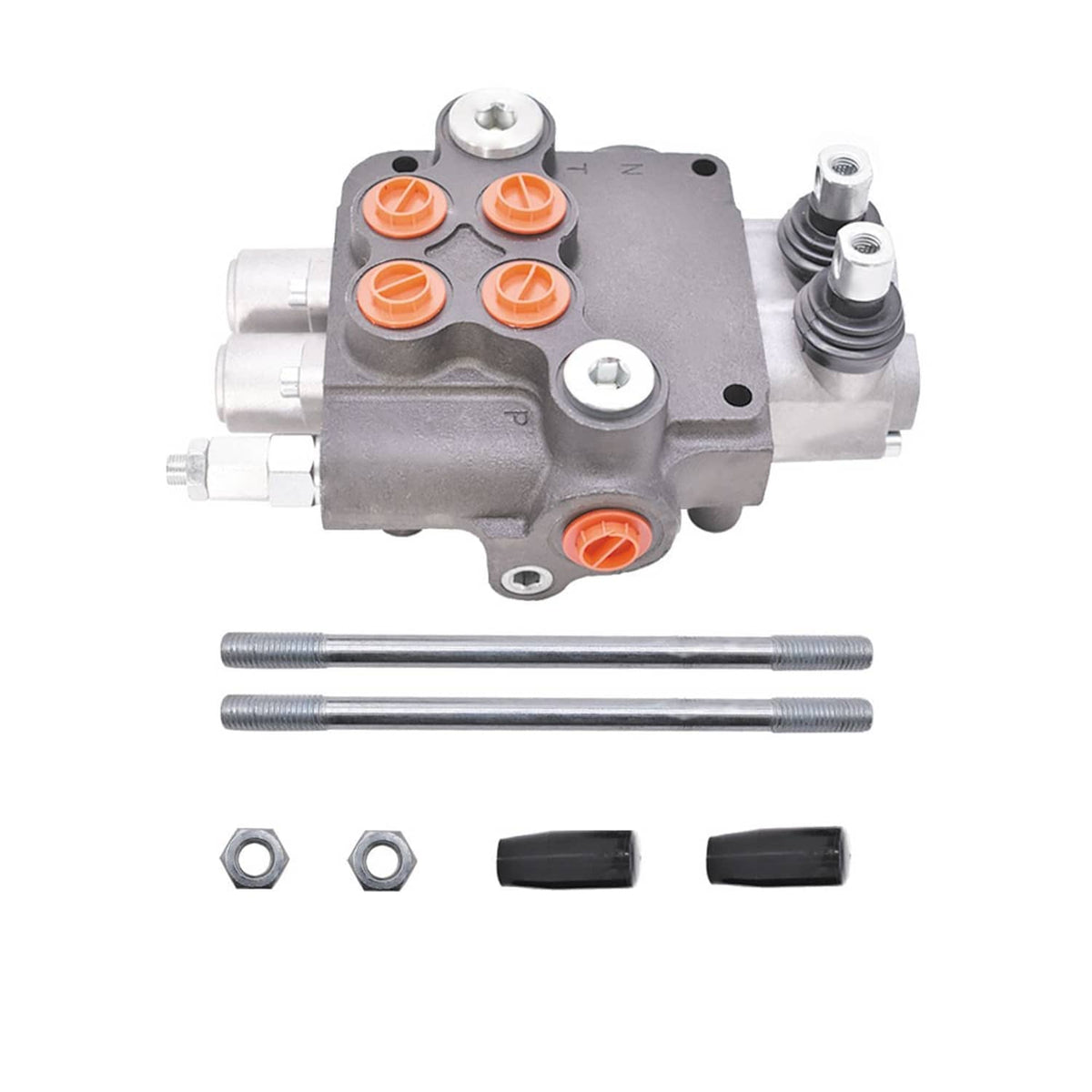 Mophorn Hydraulikventil 2 Spulen – 11 GPM, Doppeltwirkend, Für Traktoren & Holzspalter (3600 PSI Mophorn Hydraulikventil 2 Spulen – 11 GPM, Doppeltwirkend, Für Traktoren & Holzspalter (3600 PSI