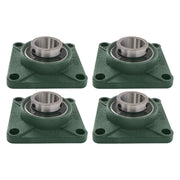 DURAFORCE UCF211-32 Pillow Block Bearing With 2" Bore Solid Base Self Alignment 4PCS
