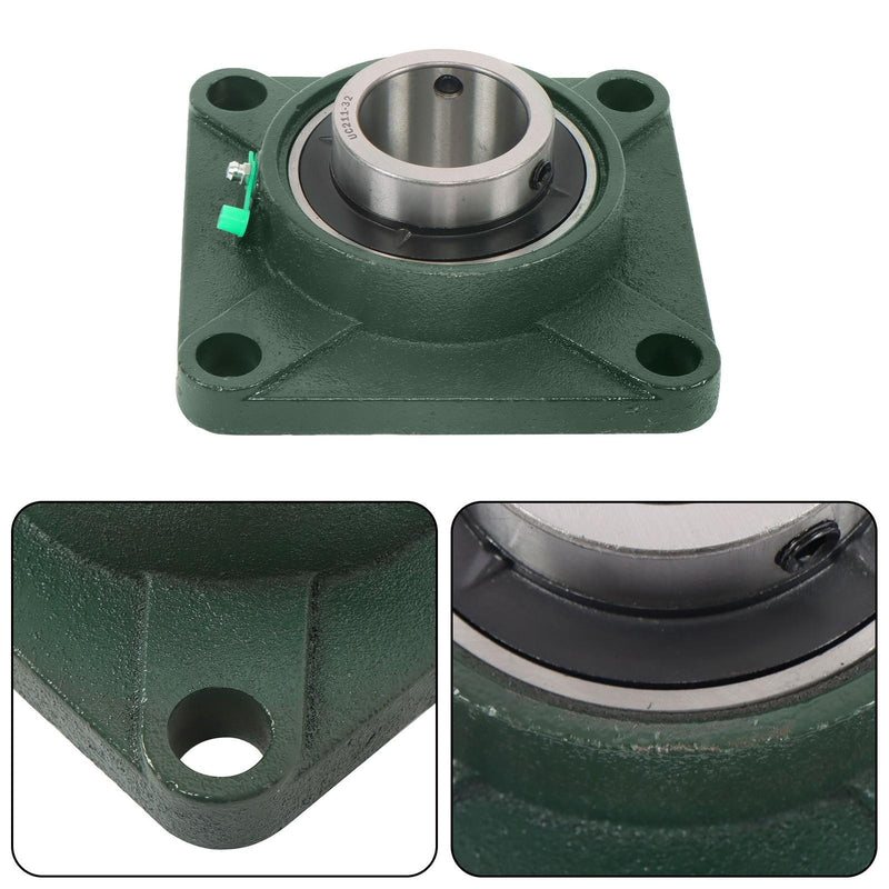DURAFORCE UCF211-32 Pillow Block Bearing With 2" Bore Solid Base Self Alignment 4PCS
