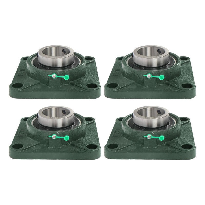 DURAFORCE UCF211-32 Pillow Block Bearing With 2" Bore Solid Base Self Alignment 4PCS