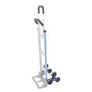 DURAFORCE 2 In 1 Hand Truck Stair Climber Aluminum 550Lb Double Handle Climbing Cart Dolly