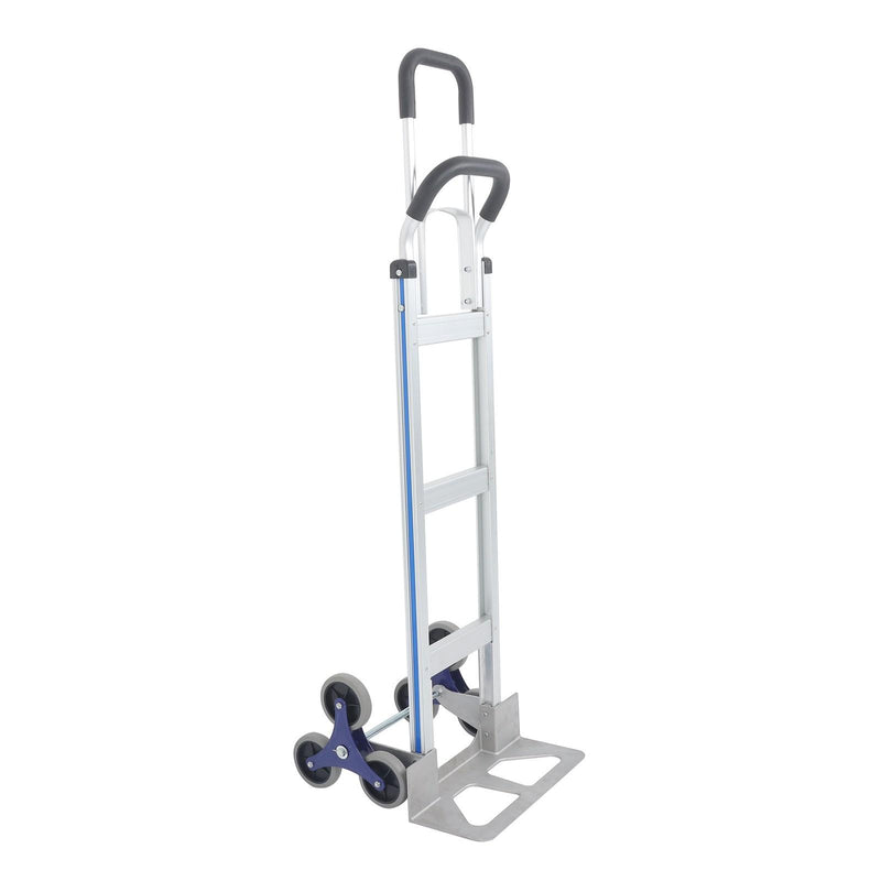 DURAFORCE 2 In 1 Hand Truck Stair Climber Aluminum 550Lb Double Handle Climbing Cart Dolly