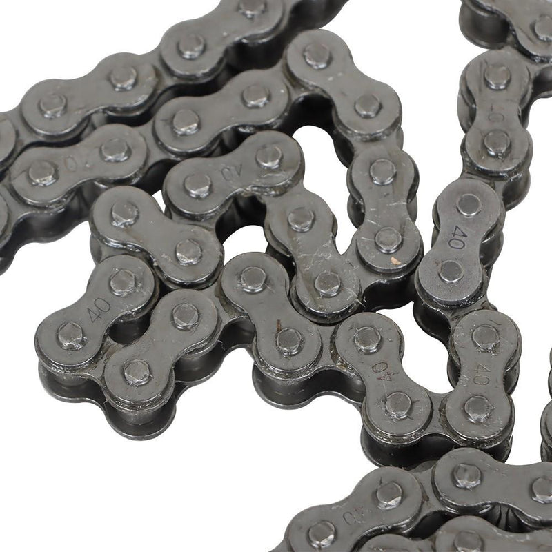 DURAFORCE 5 Pcs 10 FT Precision #40 Roller Chain With Carbon Steel 10 Connecting Links