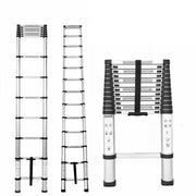 DURAFORCE 10.5FT Aluminum Extension Telescoping Heavy Duty Lightweight Step Ladder 330lbs