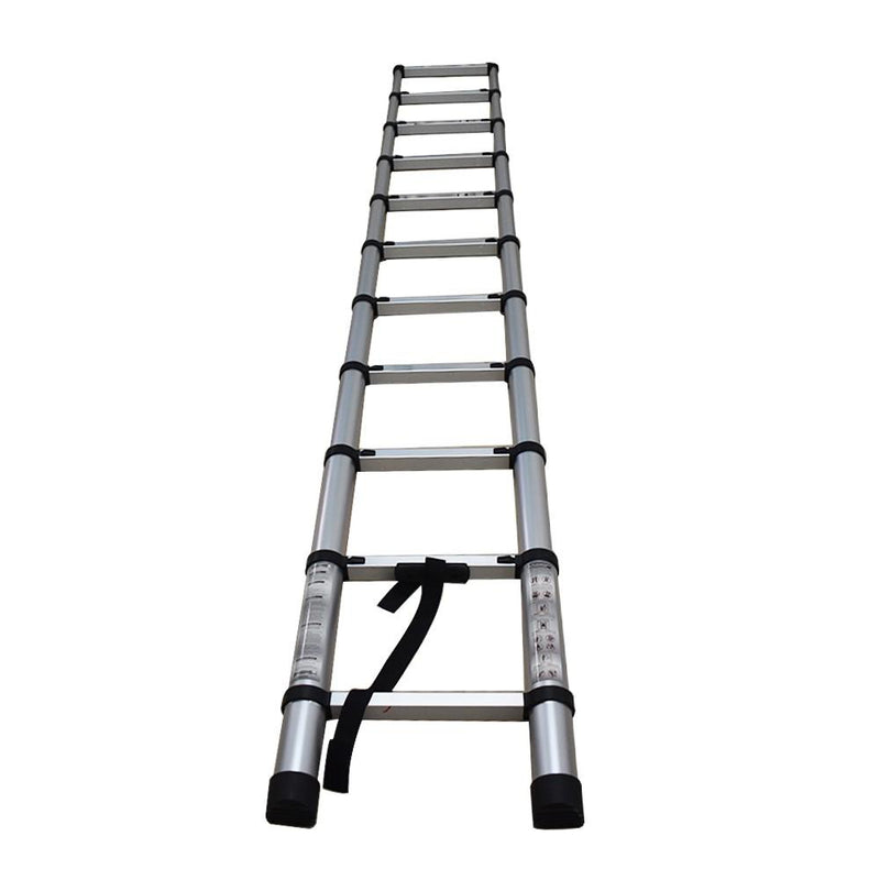 DURAFORCE 10.5FT Aluminum Extension Telescoping Heavy Duty Lightweight Step Ladder 330lbs