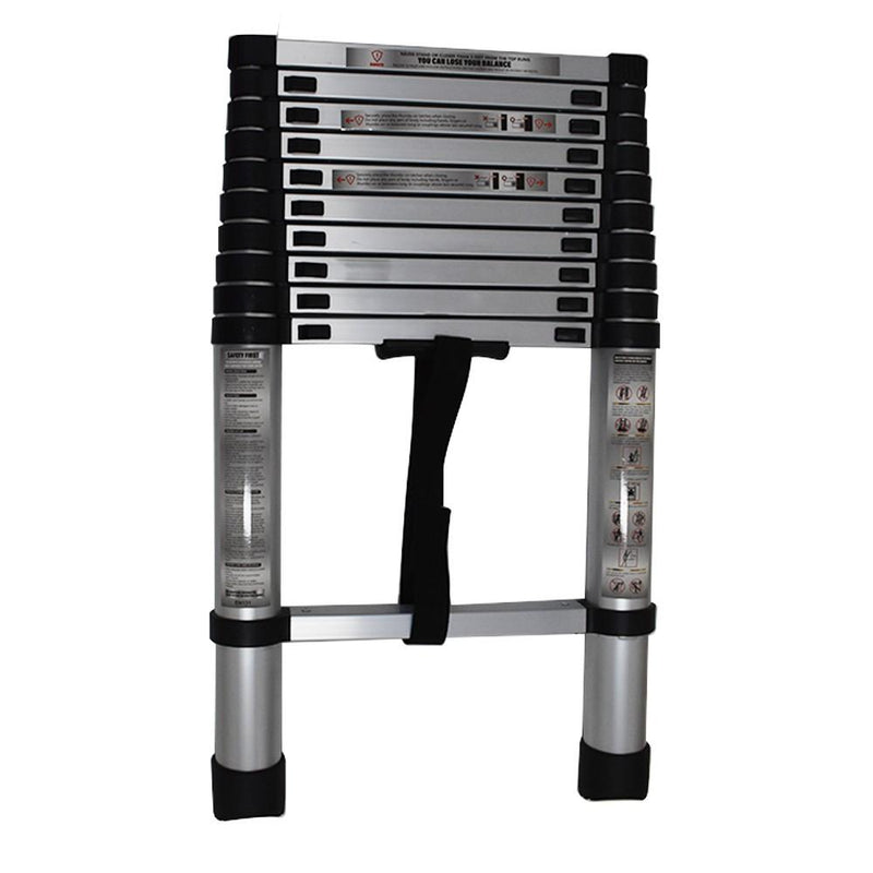 DURAFORCE 10.5FT Aluminum Extension Telescoping Heavy Duty Lightweight Step Ladder 330lbs