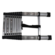 DURAFORCE 10.5FT Aluminum Extension Telescoping Heavy Duty Lightweight Step Ladder 330lbs