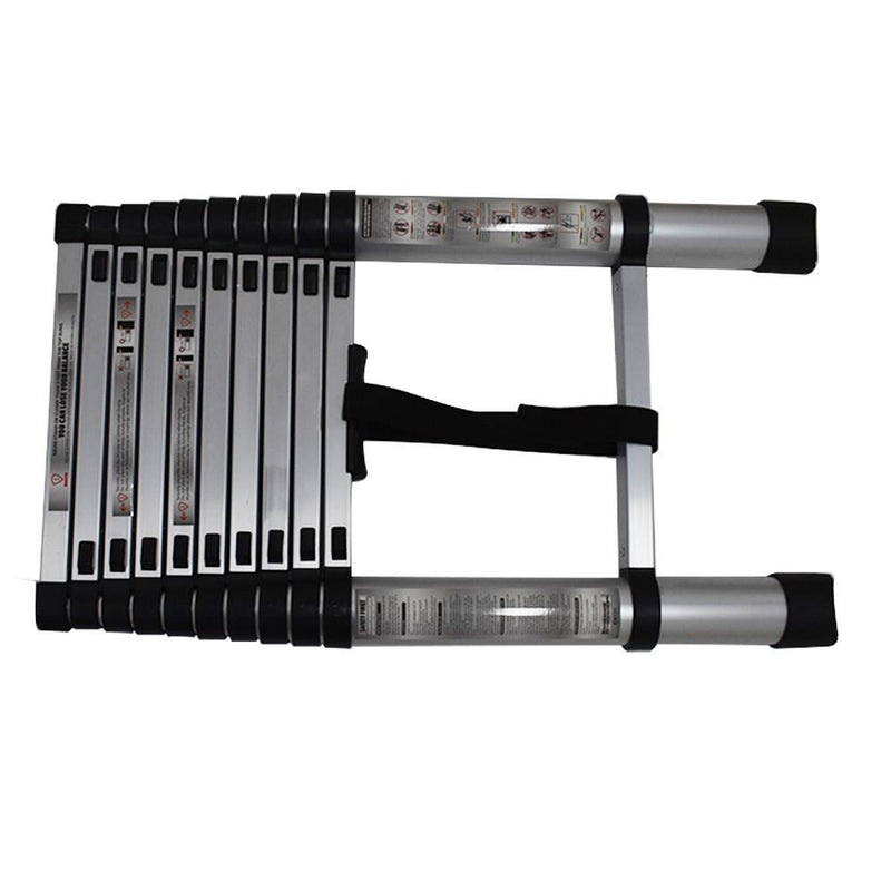 DURAFORCE 10.5FT Aluminum Extension Telescoping Heavy Duty Lightweight Step Ladder 330lbs