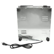 DURAFORCE Adjustable Temp Electric Griddle, 1500W, 14in Stainless Steel Flat Grill
