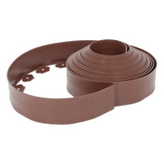 DURAFORCE 66FT 4" Brown Garden Landscape Edging No Dig Lawn Edging Border W/60 8-In Spikes