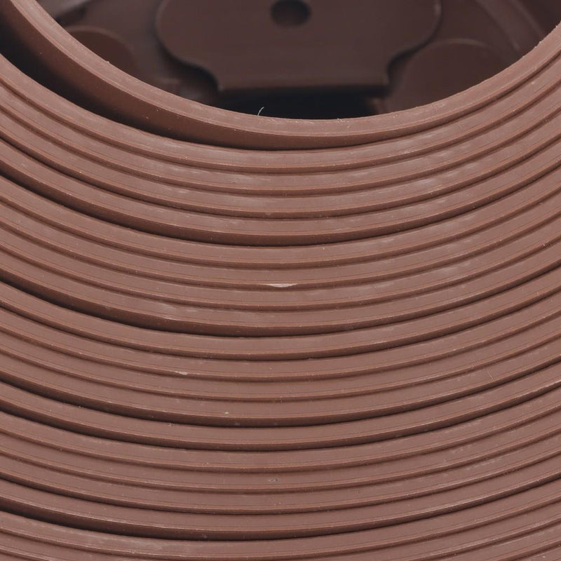 DURAFORCE 66FT 4" Brown Garden Landscape Edging No Dig Lawn Edging Border W/60 8-In Spikes