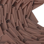 DURAFORCE 66FT 4" Brown Garden Landscape Edging No Dig Lawn Edging Border W/60 8-In Spikes